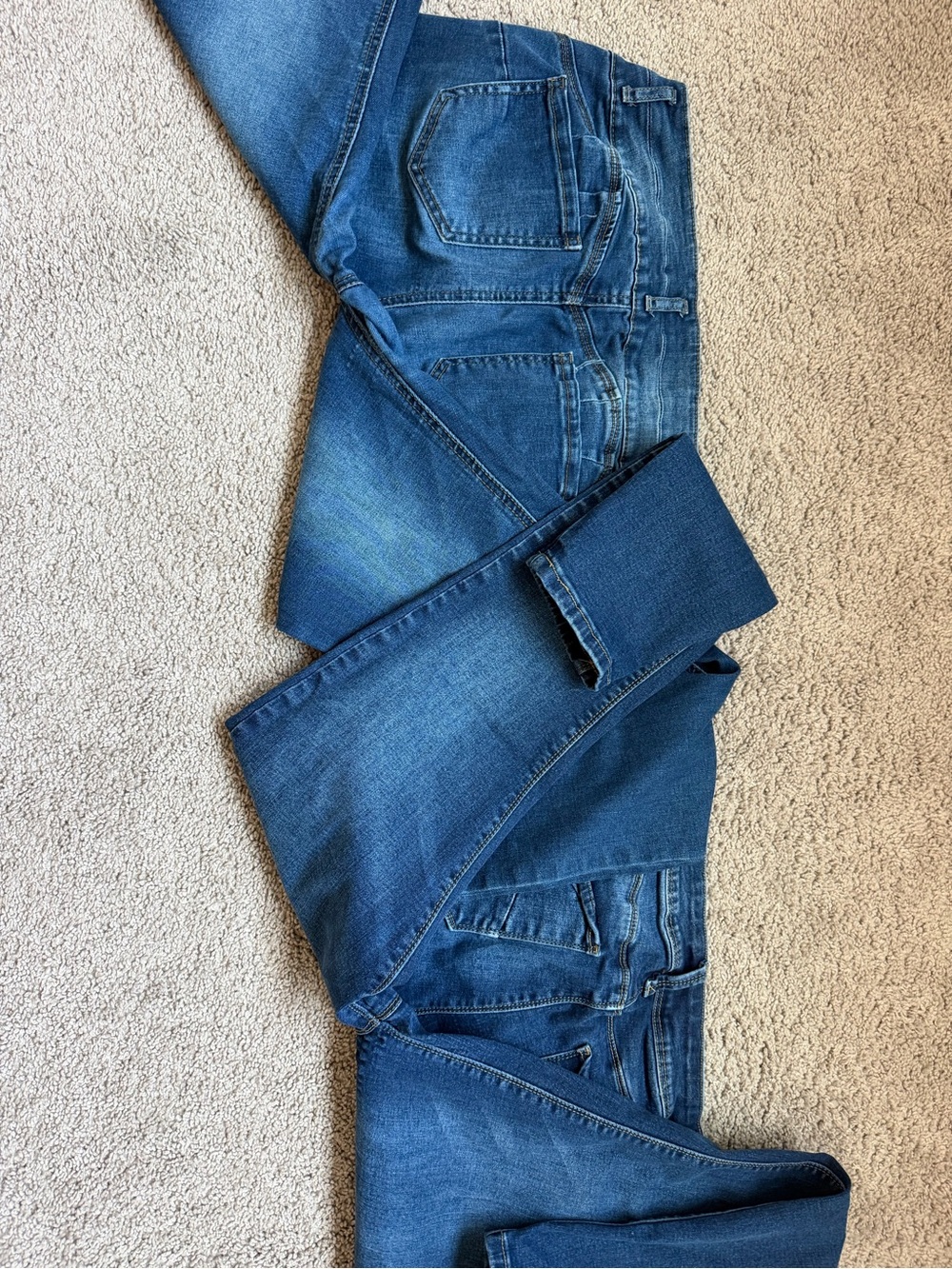 GUC 2 Pair Women’s Dark Blue Stretch Skinny Jeans size 13 - Picture 4 of 6